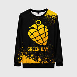 Женский свитшот Green Day - gold gradient