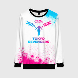 Свитшот женский Tokyo Revengers neon gradient style, цвет: 3D-черный