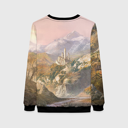 Женский свитшот Baldurs Gate 3 Castle / 3D-Черный – фото 2