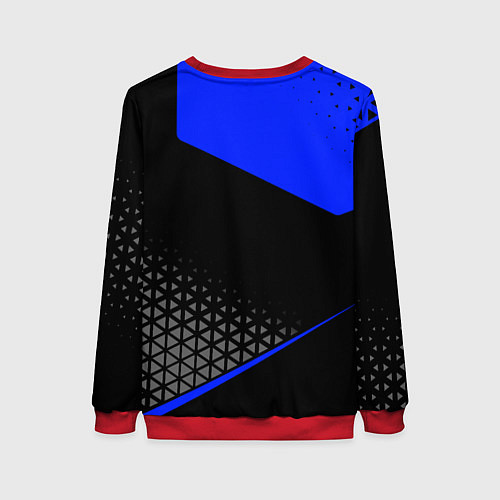 Женский свитшот Фольцваген - blue uniform / 3D-Красный – фото 2