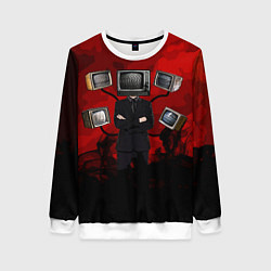 Женский свитшот Skibidi toilet Tv Man