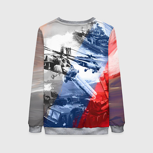 Женский свитшот Армия РФ / 3D-Меланж – фото 2