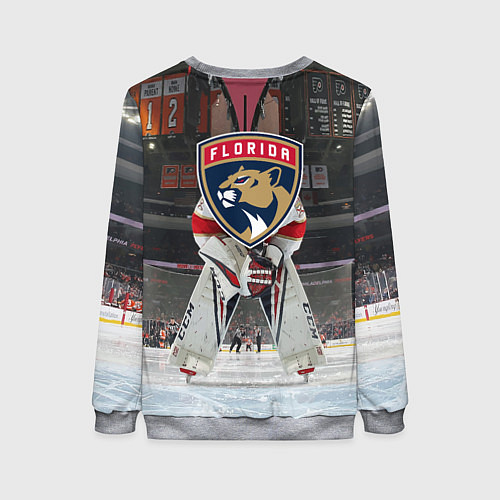 Женский свитшот Sergey Bobrovsky - Florida panthers - hockey / 3D-Меланж – фото 2