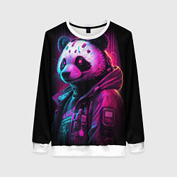 Женский свитшот Panda cyberpunk