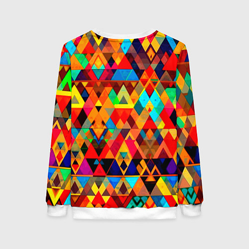 Женский свитшот Абстрактный разноцветный / 3D-Белый – фото 2