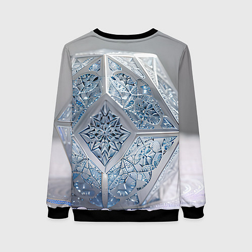 Женский свитшот Таинственный агат / 3D-Черный – фото 2