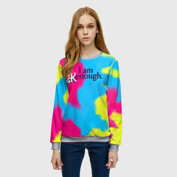 Свитшот женский I Am Kenough Tie-Dye, цвет: 3D-меланж — фото 2