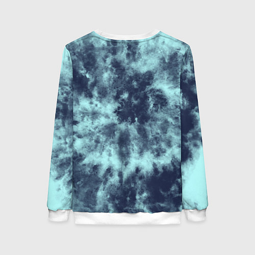 Женский свитшот Tie-Dye дизайн / 3D-Белый – фото 2