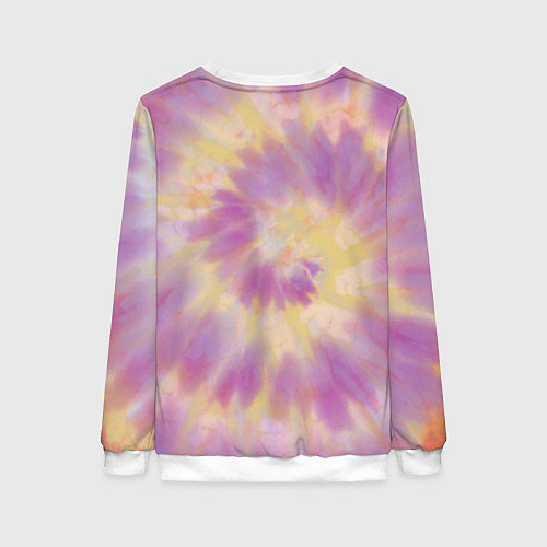 Женский свитшот Tie-Dye дизайн / 3D-Белый – фото 2