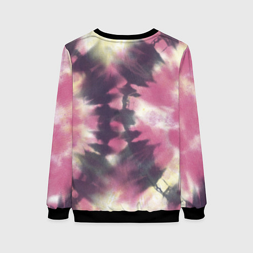 Женский свитшот Tie-Dye дизайн / 3D-Черный – фото 2