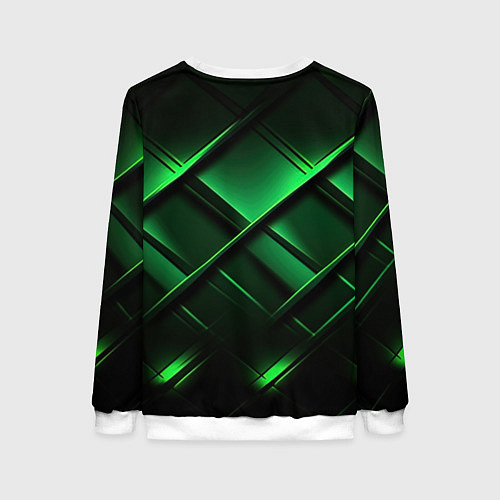 Женский свитшот CS2 green background / 3D-Белый – фото 2