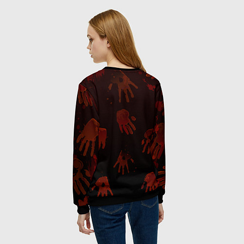 Женский свитшот Пауэр в бикини / 3D-Черный – фото 4