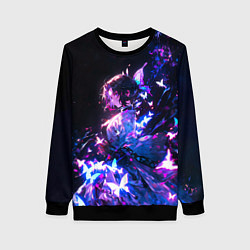 Свитшот женский Прекрасная Шинобу - Клинок демонов, цвет: 3D-черный