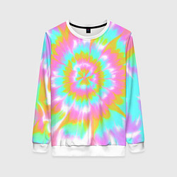 Женский свитшот Tie-Dye кислотный в стиле барби