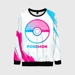 Женский свитшот Pokemon neon gradient style