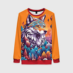 Женский свитшот Рыжая лисичка - тотемное животное