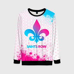 Женский свитшот Saints Row neon gradient style