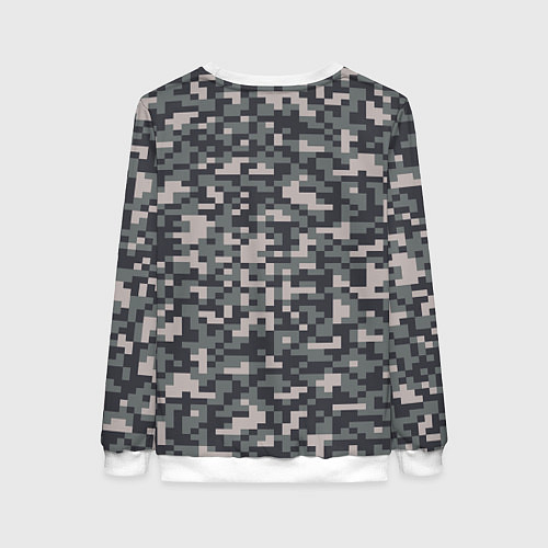 Женский свитшот Арма 3 - хаки / 3D-Белый – фото 2