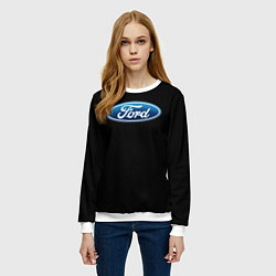 Свитшот женский Ford sport auto, цвет: 3D-белый — фото 2