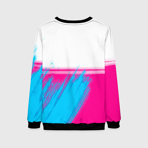 Женский свитшот Elden Ring neon gradient style: символ сверху / 3D-Черный – фото 2