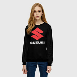 Свитшот женский Suzuki sport brend, цвет: 3D-черный — фото 2
