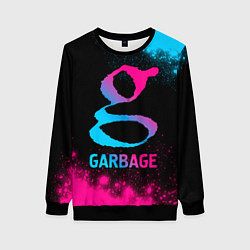 Женский свитшот Garbage - neon gradient