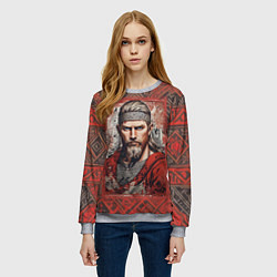 Свитшот женский Витязь, цвет: 3D-меланж — фото 2