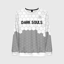 Женский свитшот Dark Souls glitch на светлом фоне: символ сверху