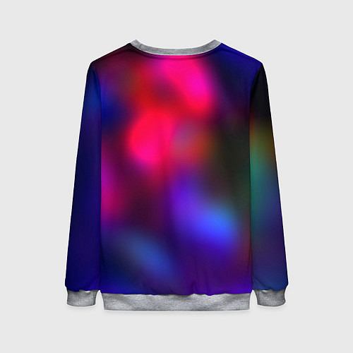 Женский свитшот Гградиент красный и синий / 3D-Меланж – фото 2