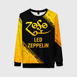 Женский свитшот Led Zeppelin - gold gradient