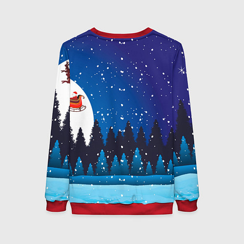 Женский свитшот Cиний дракон / 3D-Красный – фото 2