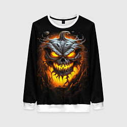 Женский свитшот Halloween - зловещая тыква