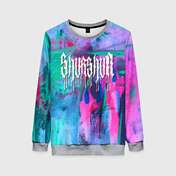 Свитшот женский Shurshun - tie-dye, цвет: 3D-меланж