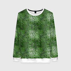 Женский свитшот Крокодилья кожа паттерн