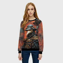 Свитшот женский Индустриальный чумной доктор, цвет: 3D-черный — фото 2