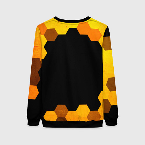Женский свитшот Valorant - gold gradient / 3D-Черный – фото 2