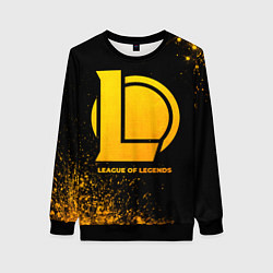 Женский свитшот League of Legends - gold gradient