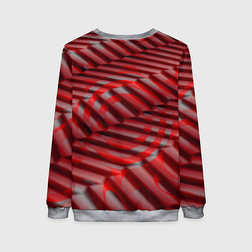 Женский свитшот Горящие плитки / 3D-Меланж – фото 2