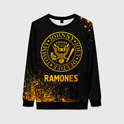 Женский свитшот Ramones - gold gradient