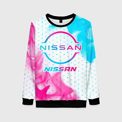 Женский свитшот Nissan neon gradient style