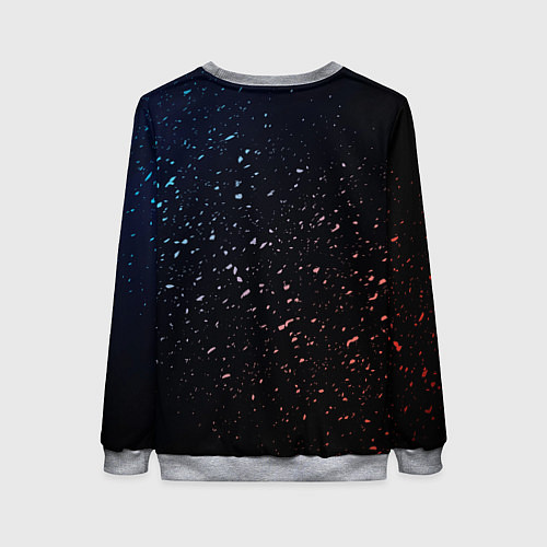 Женский свитшот Дракон млечный путь / 3D-Меланж – фото 2