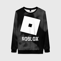 Женский свитшот Roblox glitch на темном фоне
