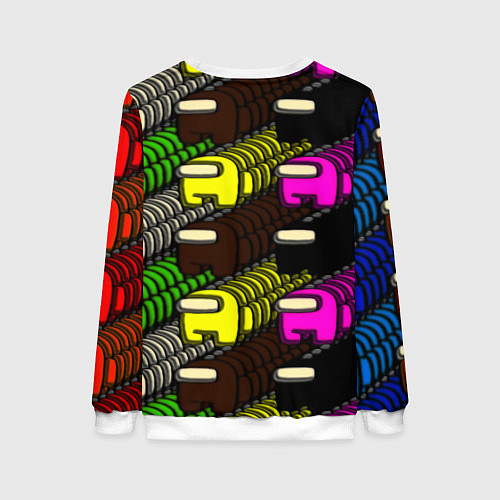 Женский свитшот Among us games / 3D-Белый – фото 2