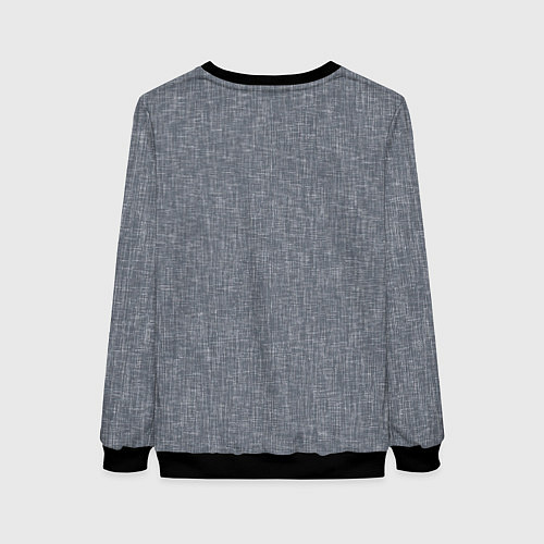 Женский свитшот Текстура серый однотонный / 3D-Черный – фото 2