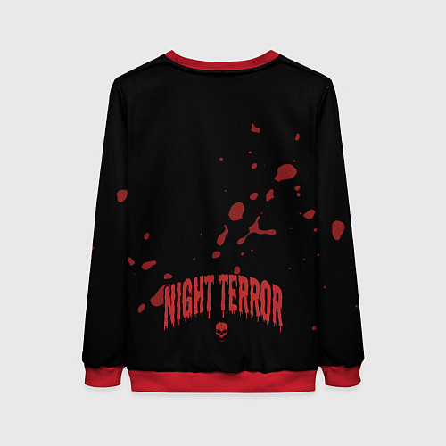 Женский свитшот Ночной ужас Хеллоуина / 3D-Красный – фото 2