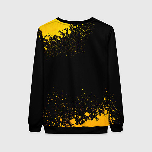 Женский свитшот Bring Me the Horizon - gold gradient / 3D-Черный – фото 2