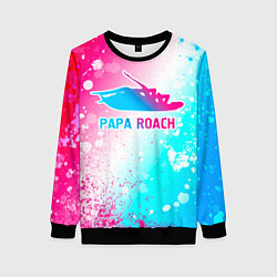 Женский свитшот Papa Roach neon gradient style