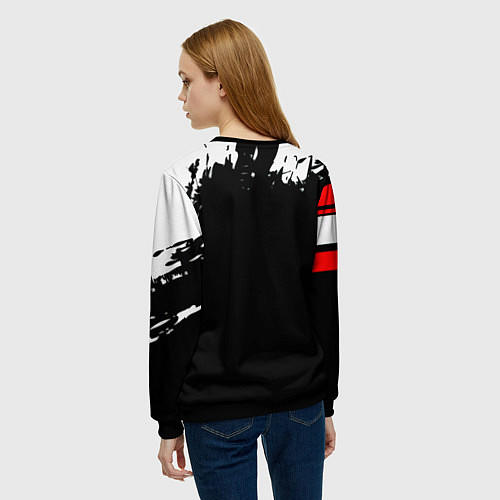 Женский свитшот Watch dogs краски / 3D-Черный – фото 4