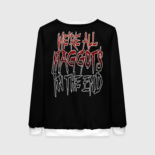 Женский свитшот Slipknot - maggots / 3D-Белый – фото 2
