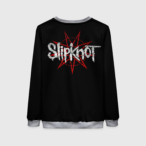 Женский свитшот Slipknot - goat mask / 3D-Меланж – фото 2